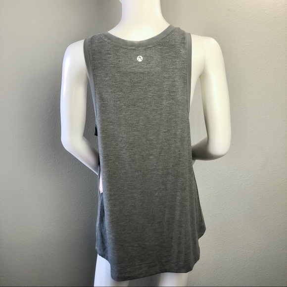 Athletic Tank Top “Make It Happen” Heather Gray - Picture 4 of 6